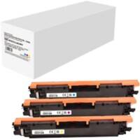 CE311A/CE312A/CE313A Kompatible HP Tonerkartusche Cyan, Magenta, Gelb 3er-Pack