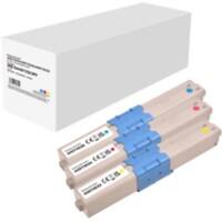 Kompatible OKI Tonerkartusche Cyan, Magenta, Gelb 3er-Pack