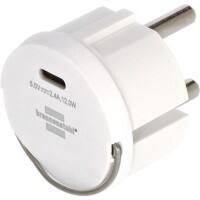brennenstuhl Steckdosenadapter USB-C Weiß 1508110010