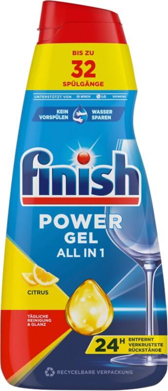 Finish Power All in 1 Reinigungsgel 3286709 Citrus 650 ml