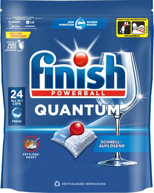 Finish Quantum Fresh Spülmaschinentabs 3311049 Fresh 24 Stück