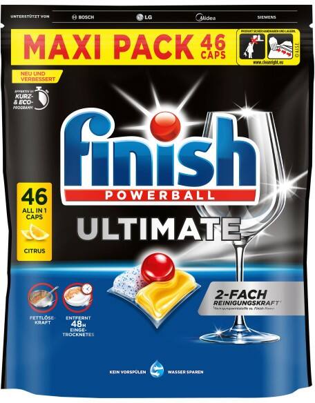 Finish Ultimate Spülmaschinentabs 3311347 Citrus 46 Stück