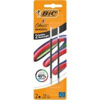 BIC 4 Colours Smooth Kugelschreibermine Schwarz 0,32 mm 2 Stück
