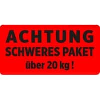 AVERY Zweckform Warnetiketten 7255 selbstklebend Rot 100 x 50 mm 200 Stück