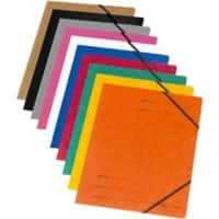 herlitz Mappe DIN A4 Pappe Gummiband 24 (B) x 0,3 (T) x 32 (H) cm Farbig Sortiert 10 Stück