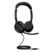 Jabra Evolve2 5 Verkabelt Stereo Headset Kopfbügel USB Schwarz