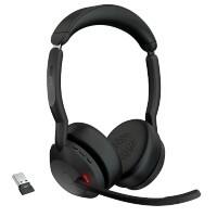 Jabra Evolve2 55 UC Verkabelt / Kabellos Headset Kopfbügel Bluetooth Mit Bluetooth Mit Mikrofon Stereo Schwarz