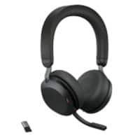 Jabra Evolve2 75 UC Verkabelt / Kabellos Headset Kopfbügel Bluetooth Mit Bluetooth Mit Mikrofon Stereo Schwarz