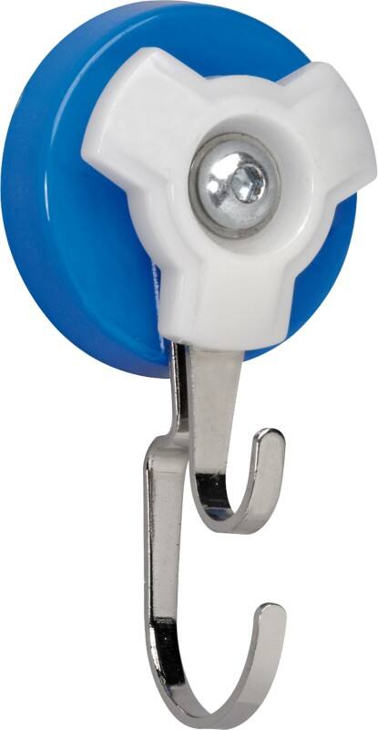 Maul Doppelhaken Gebogene und flache Seiten Hakenmagnet Blau 18 kg Tragfähigkeit 58 mm