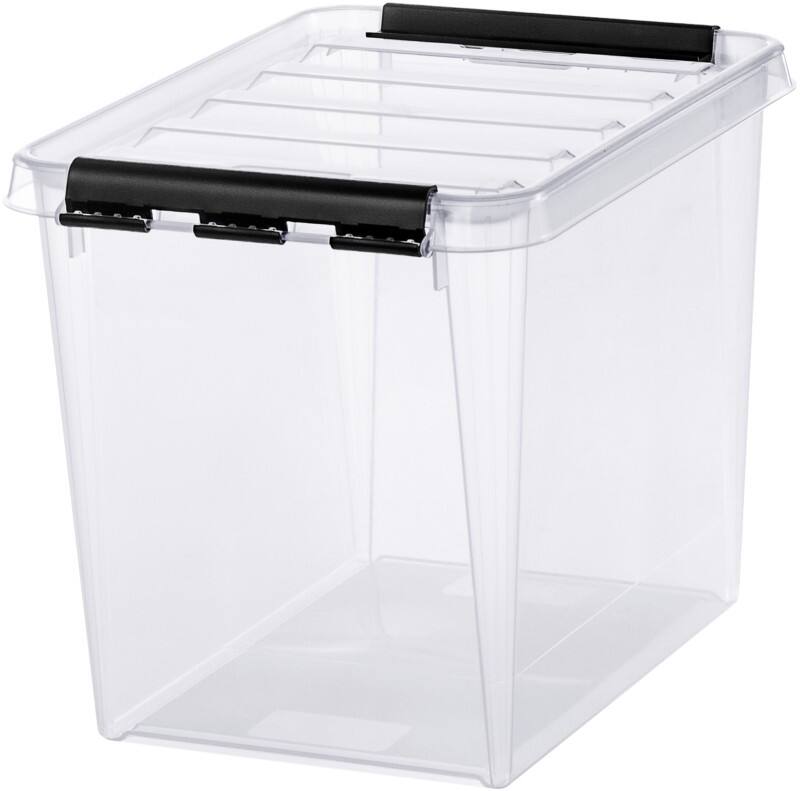 SmartStore Classic Kunststoff Aufbewahrungbox 14 L Mit Deckel Transparent 25 x 34 x 27 cm