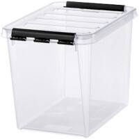 SmartStore Classic Kunststoff Aufbewahrungbox 14 L Mit Deckel Transparent 25 x 34 x 27 cm