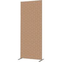 SHOWDOWN Deco Raumteiler Aluminium Beige 870 x 450 x 2.020 mm