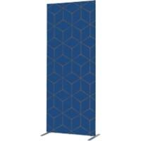SHOWDOWN Deco Raumteiler Aluminium Blau 870 x 450 x 2.020 mm