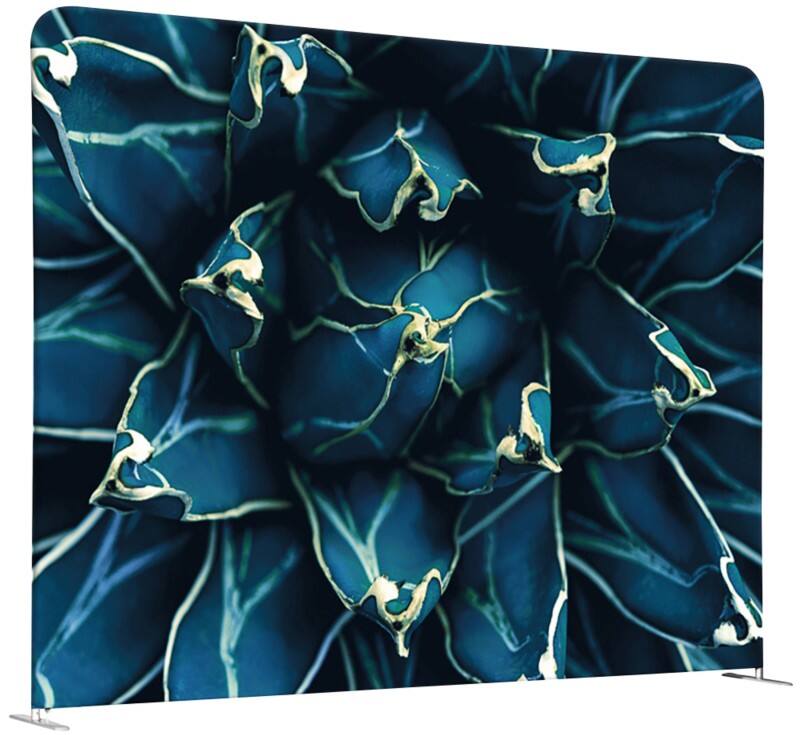 SHOWDOWN EU Raumteiler Aluminium Blau 1.500 x 450 x 1.500 mm