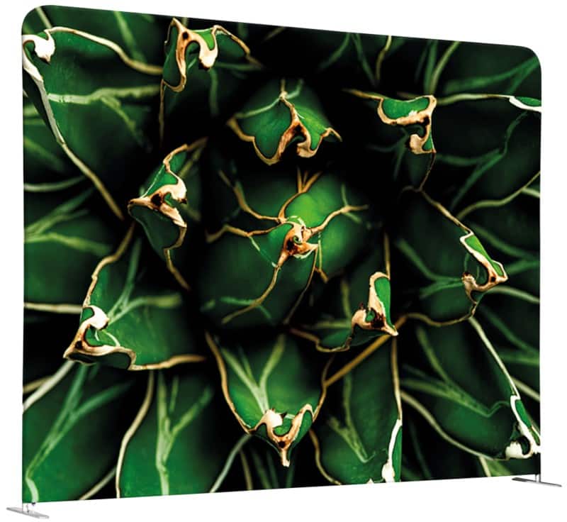 SHOWDOWN EU Raumteiler Aluminium Grün 1.984 x 450 x 1.502 mm