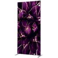 SHOWDOWN Deco Raumteiler Aluminium Lila 1.020 x 450 x 2.020 mm