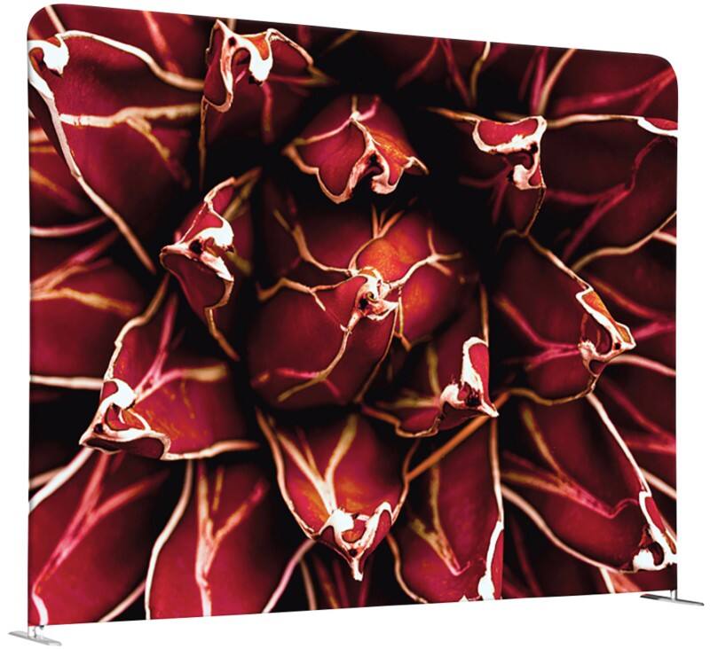 SHOWDOWN EU Raumteiler Aluminium Rot 1.500 x 450 x 1.500 mm