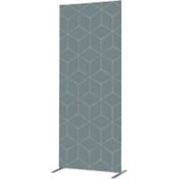 SHOWDOWN Deco Raumteiler Aluminium Grey 870 x 450 x 2.020 mm