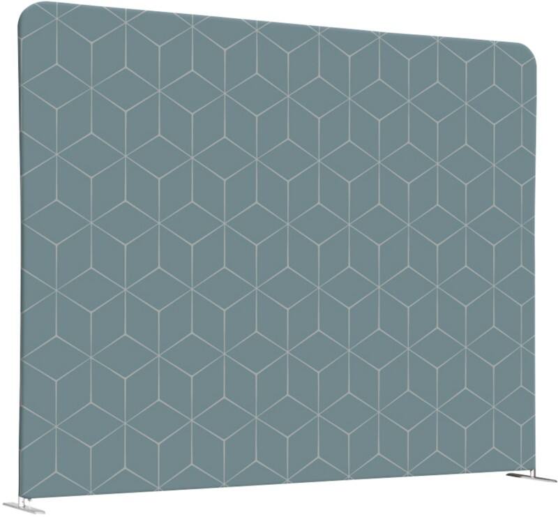 SHOWDOWN EU Raumteiler Aluminium Grey 1.984 x 450 x 1.502 mm