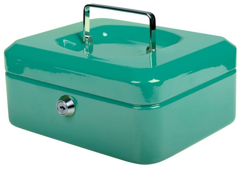 Pavo Geldkassette Schlüssel 206 x 168 x 97 mm Grün