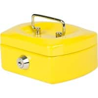 Pavo Geldkassette Schlüssel 125 x 94 x 60 mm Gelb