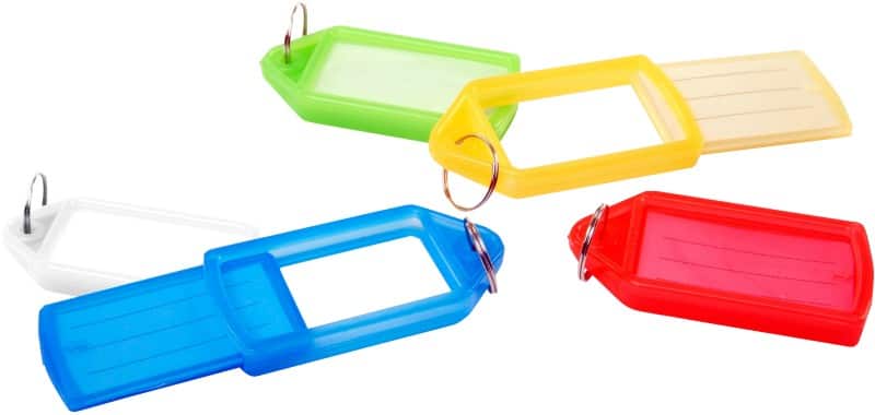 Pavo Sliding RFID Schlüsselanhänger Farbig sortiert 10 Stück