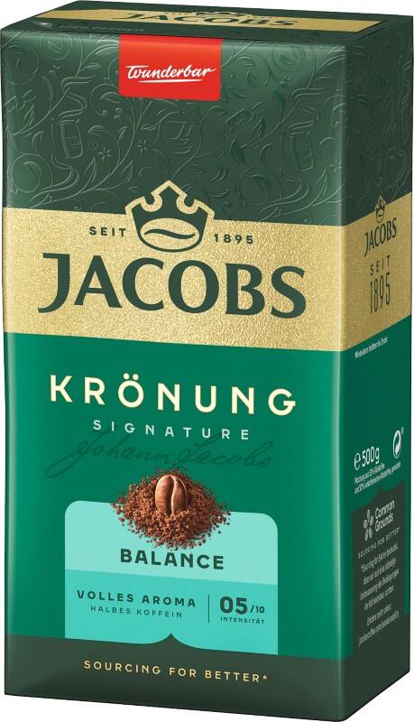 Jacobs Krönung Balance Gemahlender Kaffee Mild 500 g