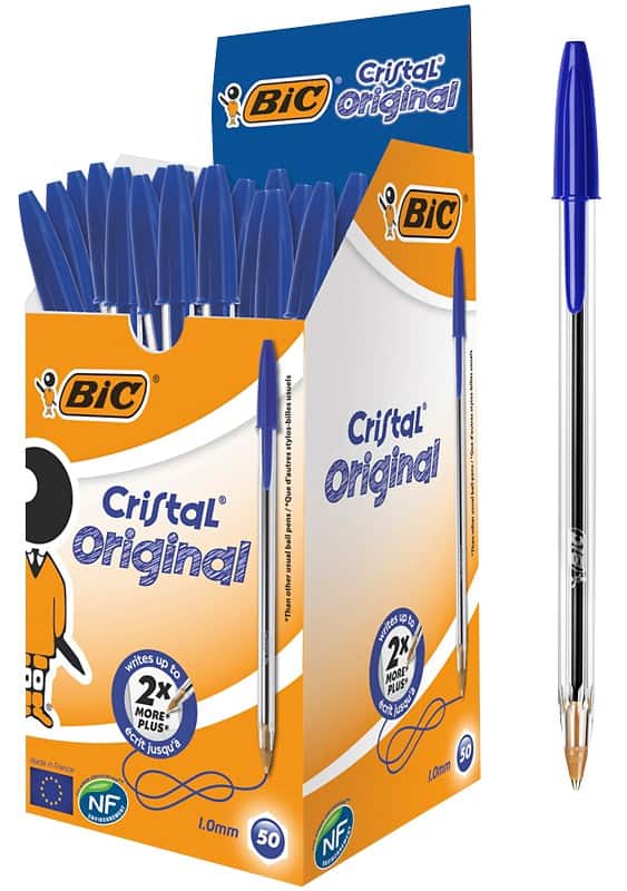 BIC Cristal Kugelschreiber Blau 0,4 mm 50 Stk.