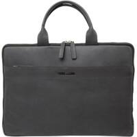 PRIDE AND SOUL Rate Laptoptasche 39 x 2,5 x 28 cm Leder Grau