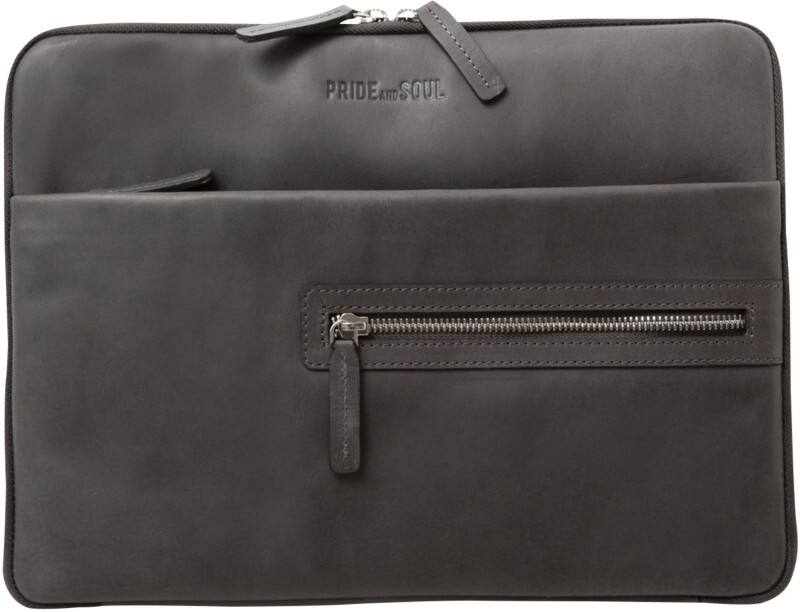 PRIDE AND SOUL TERRA Tablethülle 34 x 2 x 25 cm Leder Grau