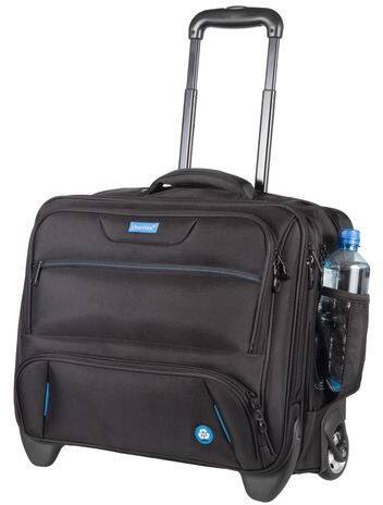 Alassio Borneo Trolley-Koffer 45 x 23 x 38 cm PET (Polyethylenterephthalat) Schwarz