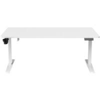 Realspace Elektrisch Höhenverstellbar Sitz-Stehschreibtisch Weiß 1.600 (B) x 800 (T) x 1.300 (H) mm Melamin, Stahl