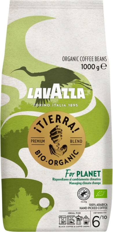 Lavazza Tierra Kaffeebohnen Bohnen 6/10 Medium 1 kg 