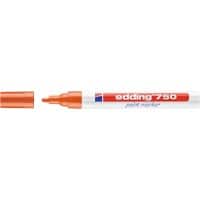 edding 750 Permanent Lackmarker Orange Mittel Rundspitze  - 4 mm