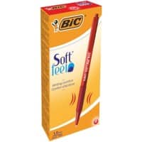 BIC Kugelschreiber SoftFeel® 0.4 mm Rot 12 Stück