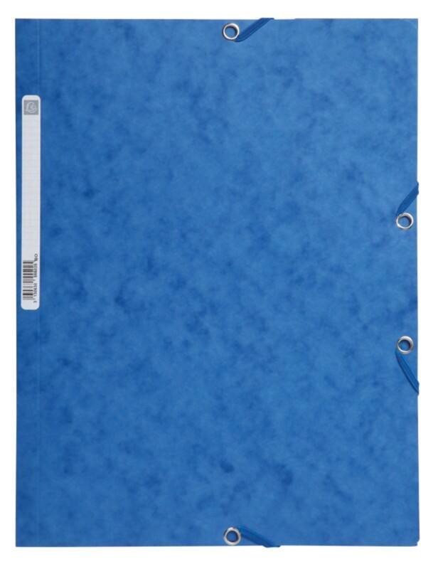 Exacompta Sammelmappe A4 Blau Karton 24 x 32 cm 25 Stück