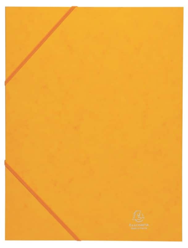 Exacompta Flügelmappe 55509E A4 Gelb Karton 24 x 32 cm 25 Stück
