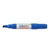 Artline 30N Keilspitze Permanentmarker Mittel Keilspitze 2,0 - 5,0 mm Blau Nachfüllbar Wasserbeständig 12 Stück