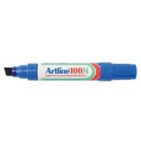 Artline 100N Keilspitze Permanentmarker Extra Breit Keilspitze 7,5 - 12,0 mm Blau Nachfüllbar Wasserbeständig 12 Stück