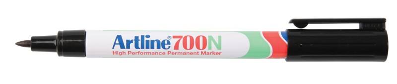 Artline 700 Permanentmarker Fein Rundspitze  - 0,7 mm Schwarz Nachfüllbar Wasserbeständig 12 Stück