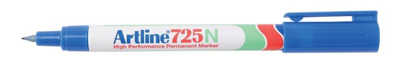 Artline 725N Permanentmarker Extra Fein Rundspitze  - 0,4 mm Blau Nachfüllbar Wasserbeständig 12 Stück