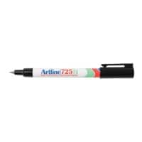 Artline 725N Rundspitze Permanentmarker Extra Fein Rundspitze 0,4 mm Schwarz Nachfüllbar Wasserbeständig 12 Stück