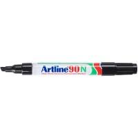 Artline 90N Keilspitze Permanentmarker Mittel Keilspitze 2,5 - 5,00 mm Schwarz Nachfüllbar Wasserbeständig 12 Stück