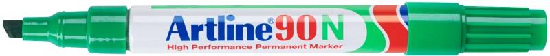 Artline 90N Permanentmarker  Mittel Keilspitze 2 - 5 mm Grün Nachfüllbar Wasserbeständig 12 Stück