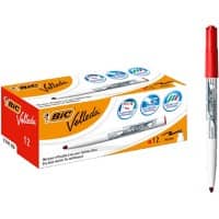 BIC 1741 Non-permanent Whiteboard-Marker Rot Mittel Rundspitze 1 -   51% Recycelt 12 Stück