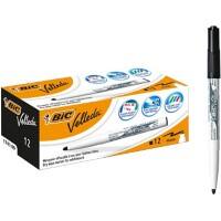 BIC 1741 Non-permanent Whiteboard-Marker Schwarz Mittel Rundspitze 1 -   51% Recycelt 12 Stück