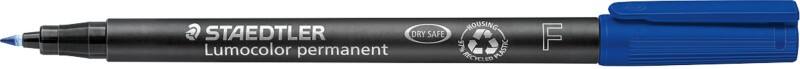 STAEDTLER Lumocolour 318 Folienstifte Fein Rundspitze Blau 10 Stück