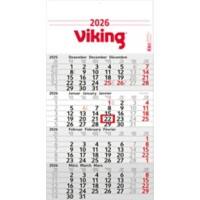 Viking Kalender 2026 Deutsch, Englisch, Französisch 30 (B) x 56 (H) cm Weiß