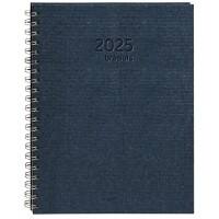 Brepols Buchkalender 2025 A4 1 Woche / 2 Seiten Deutsch, Englisch, Französisch, Italienisch, Niederländisch, Spanisch Blau