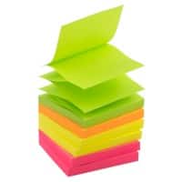 Office Depot Z-Notes 76 x 76 mm Färbig sortiert Neon 6 Blöcke à 100 Blatt
